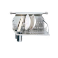 Steel Wall Mounted Hanging Dish Drying Rack With Chopsticks Holder